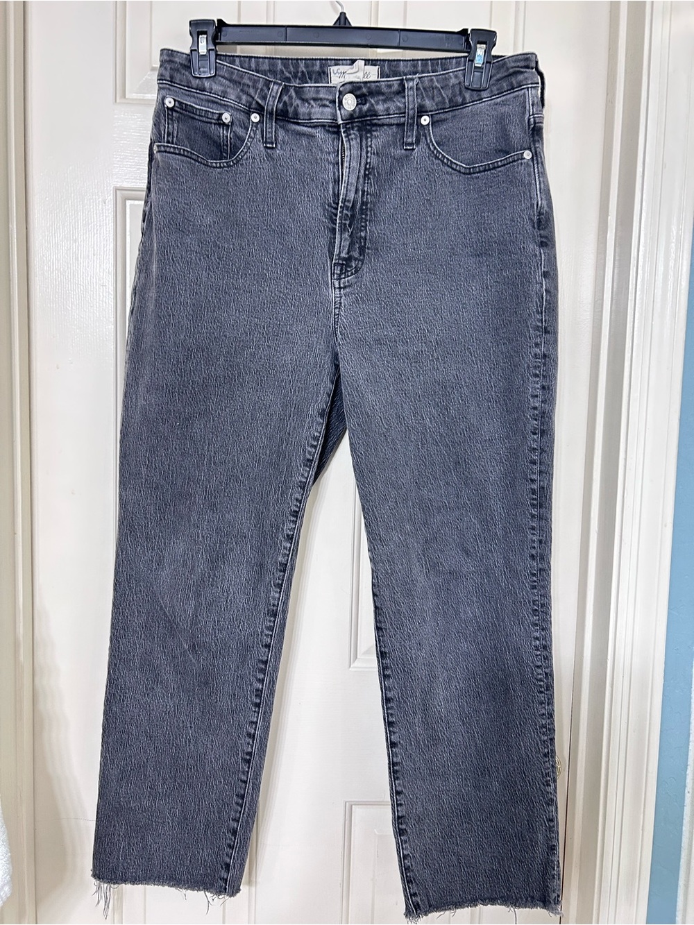 Madewell Women’s Charcoal Straight-Leg Jeans Sz 32